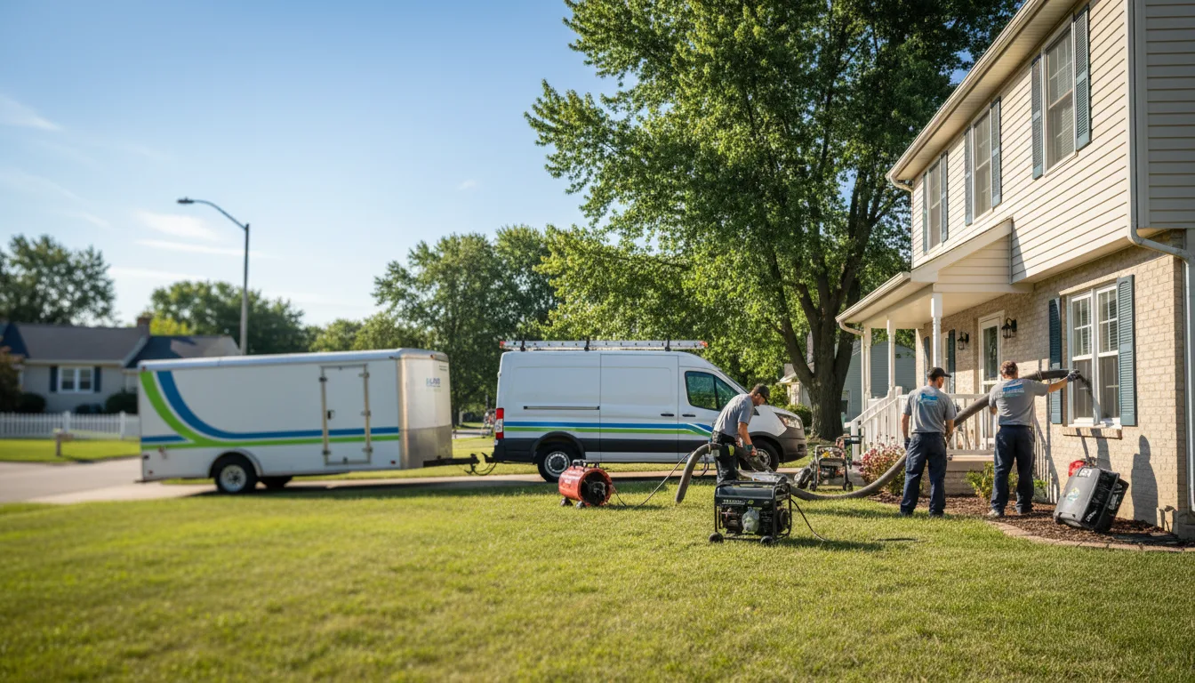 Flooded Basement Restoration And Cleanup With Repair in Andrews, IN near me